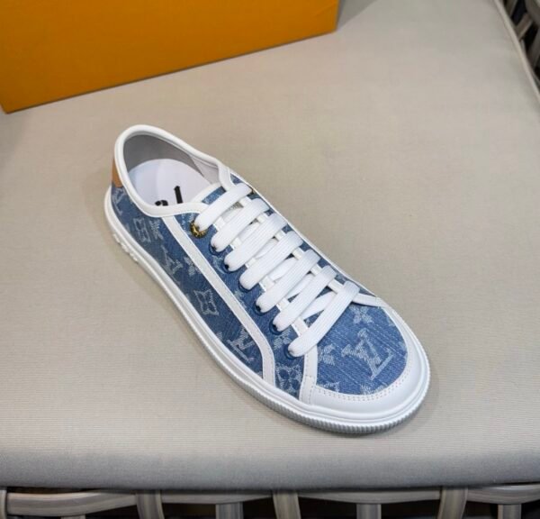 LVE Lagoon Trainers - Blue Monogram Denim Canvas