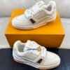 LVE Trainer Sneaker - White Orange Rubber Gum Sole