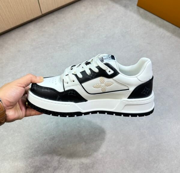 LVE White Black Casual Low Sneaker - Trainer Lines