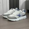 LVE White & Blue Low-Top Trainers