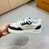 LVE White Brown Casual Low-Top Sneaker Trainer