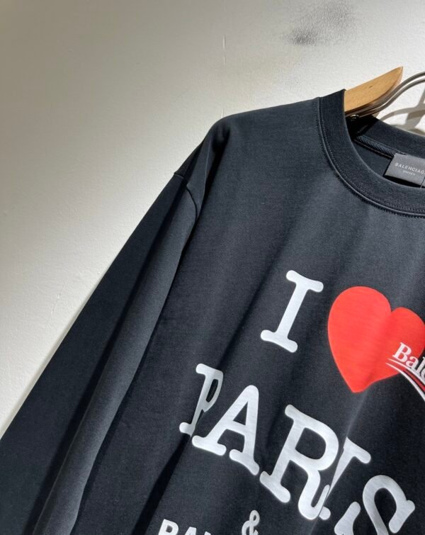 5 BLNCG "I Love Paris & BLNCG" Black Jumper