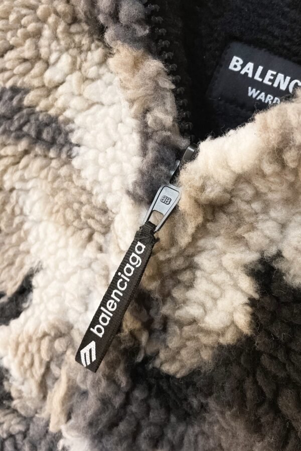 BLNCG Ski Zip-Up Fleece Hoodie - Grey Camouflage