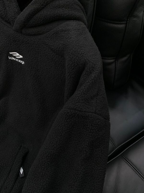 BLNCG Ski 3B Embroidered Logo Fleece Hoodie - Black