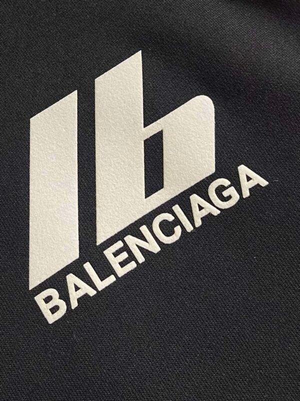 5 BLNCG Logo-Print Zip-Up Hoodie - Black