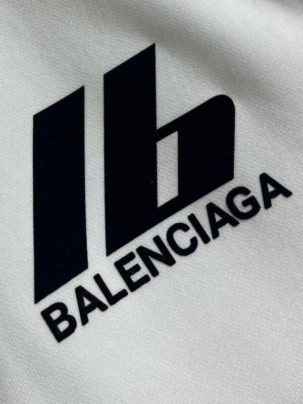 5 BLNCG Logo-Print Zip-Up Hoodie – White