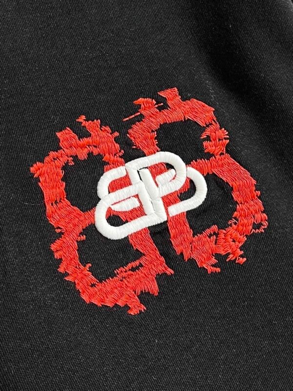 BLNCG Embroidered Logo Crew Neck Jumper - Black