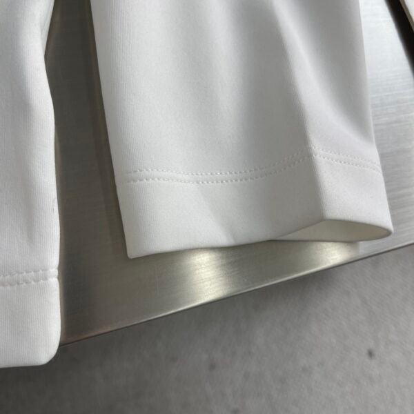 BLNCG Yellow Logo Print Long Sleeve Tee Jumper – White