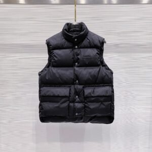 PRDA Quilted Gilet with Flap Pockets - Black