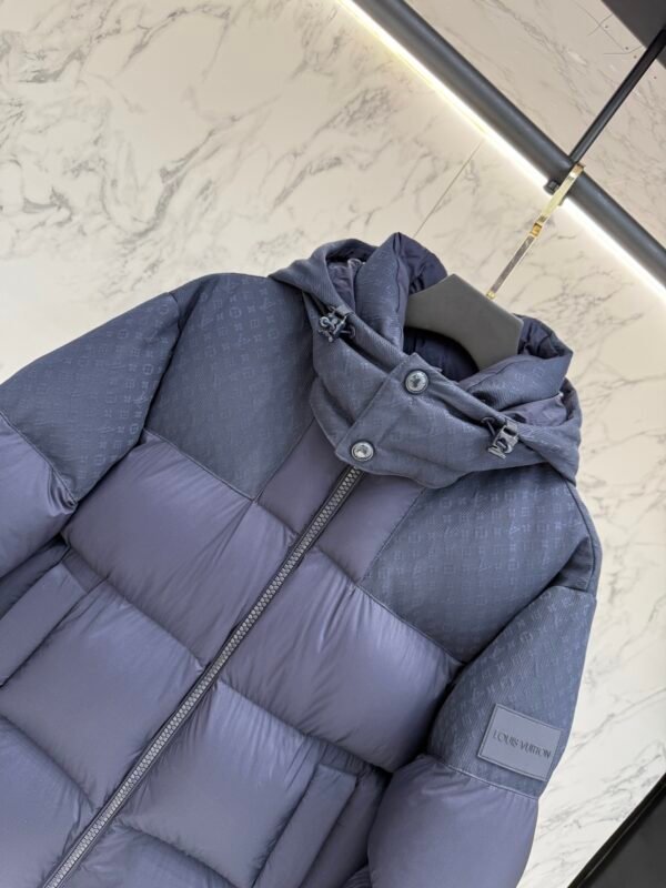 LVE Padded Hooded Coat – Navy Blue