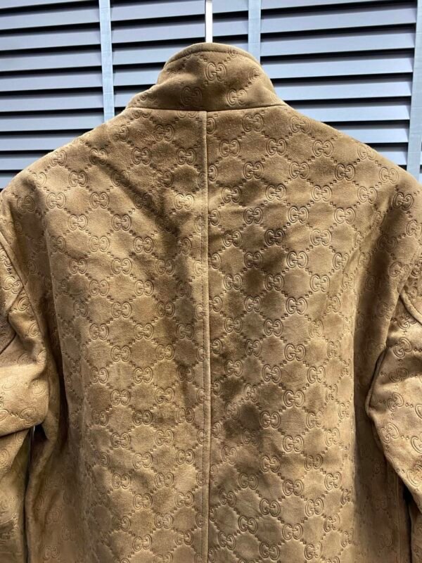 GCCI Monogram Zip Jacket - Camel Brown