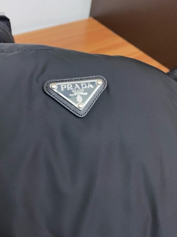 PRDA Puffer Jacket with Logo Patch - Black