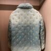LVE Monogram Pattern Padded Jacket - Light Blue