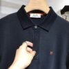HRMS Collared Jumper with Embroidered Logo Detail - Black
