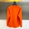 HRMS Crew Neck Jumper with Contrast Patch Detail - Orange