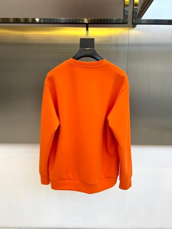 HRMS Crew Neck Jumper with Contrast Patch Detail - Orange