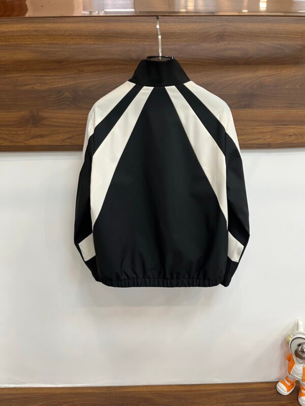 GCCI Zip-Up Jacket with Contrast Panel - Black