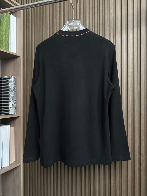 HRMS Crew Neck Jumper with Embroidered Logo- Black