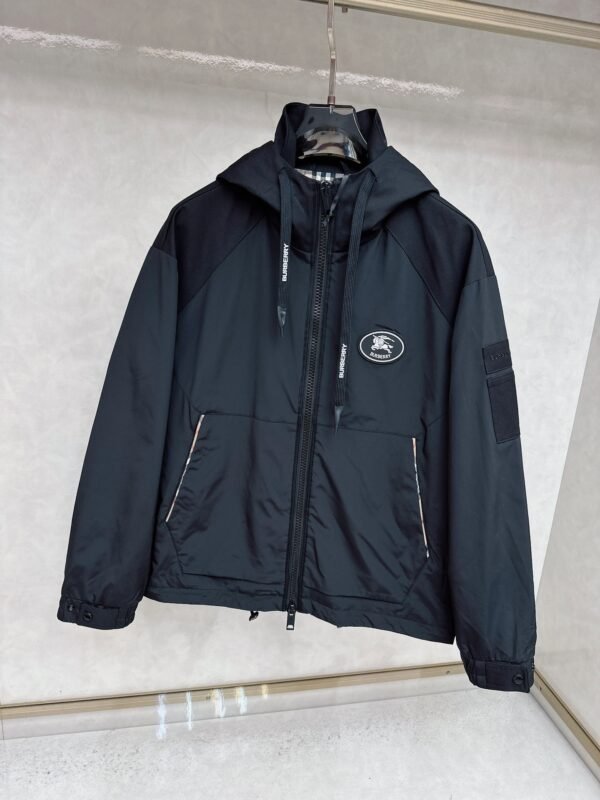 BRBY Black Hooded Jacket