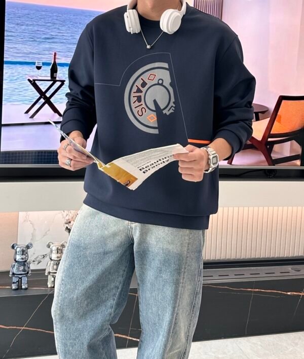 HRMS Classic Crew Neck Jumper - Navy Blue