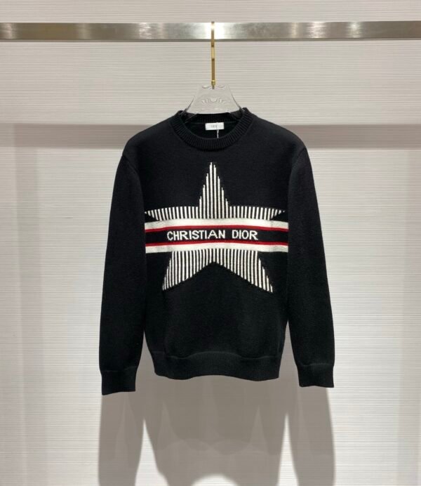 5a7a63c1 CD Star Motif Crew Neck Jumper - Black