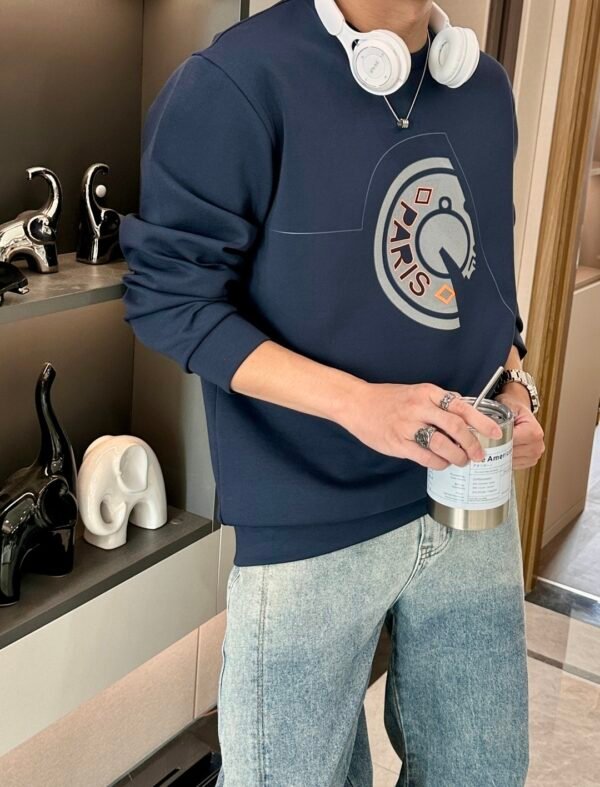 HRMS Classic Crew Neck Jumper - Navy Blue