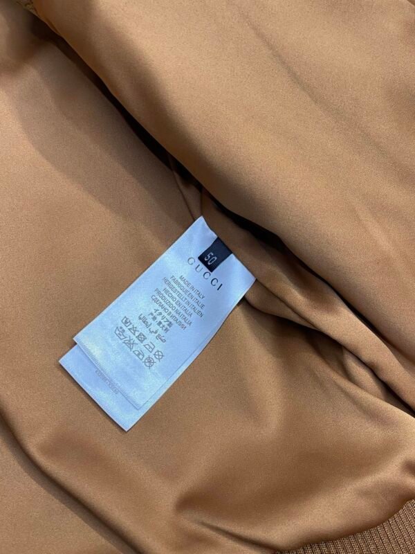 GCCI Monogram Zip Jacket - Camel Brown