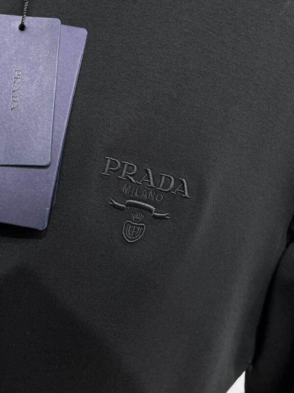 5b390e87 PRDA Crew Neck Jumper with Embroidered Chest Detail - Black