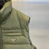 PRDA Quilted Zip Gilet - Olive Green