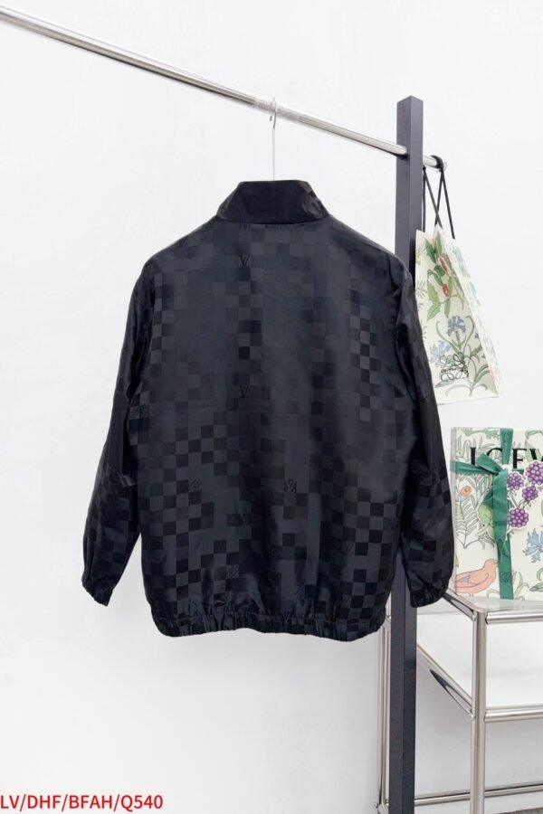LVE Tonal Checkered Zip Jacket