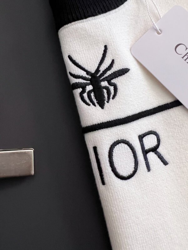 CD Crew Neck Jumper with Embroidered  Insect Motif