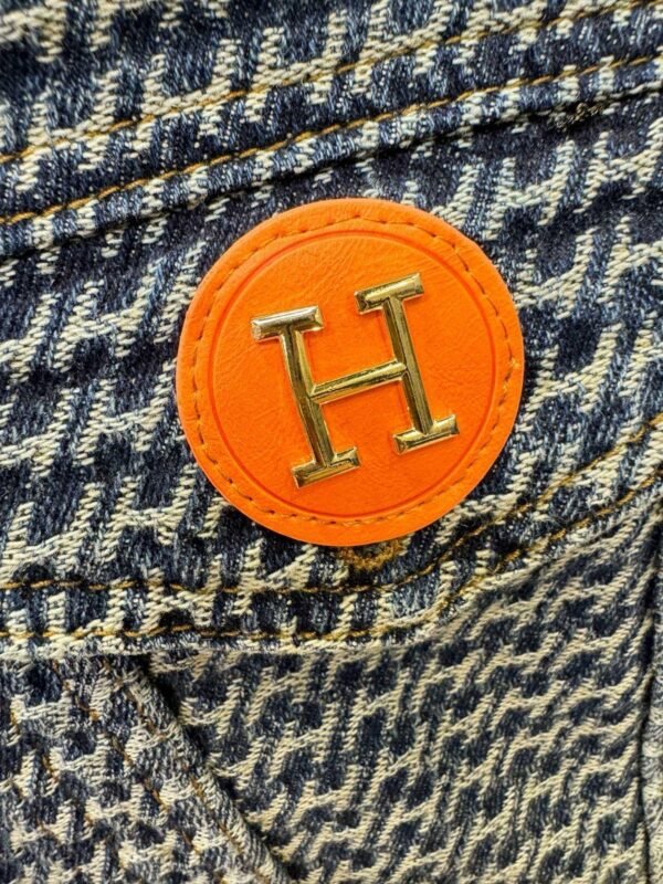HRMS Button-Front Jacket with Logo Patch - Grey