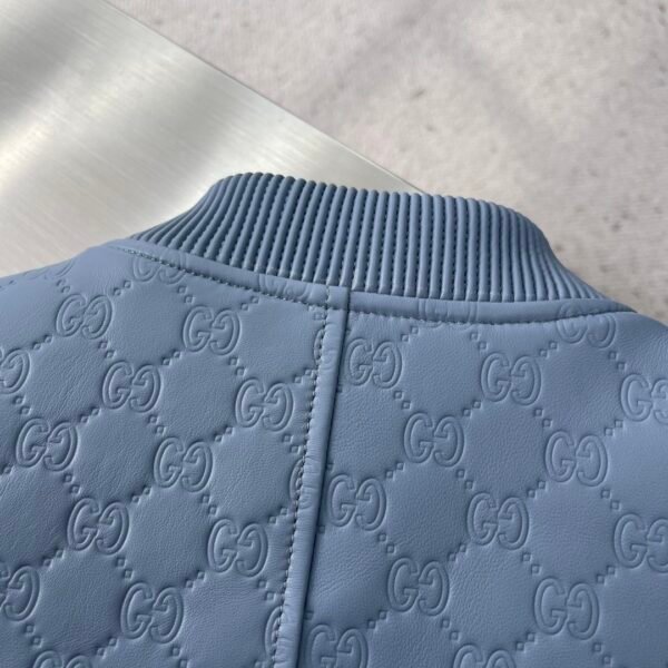 5f9e73b9 GCCI Embossed Monogram Zip Jacket - Light Blue