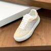 LVE Beige Cream Monogram Low Trainers