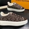 LVE Time-Out Monogram Suede Trainers - Brown
