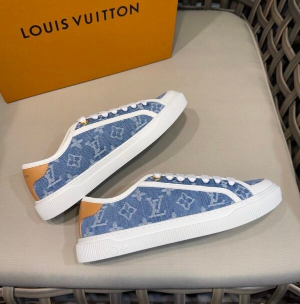 LVE Lagoon Trainers - Blue Monogram Denim Canvas