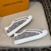 LVE Lagoon Trainers – Grey Monogram Denim Canvas