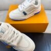 6 LVE Trainer Sneaker – White Blue Rubber Sole