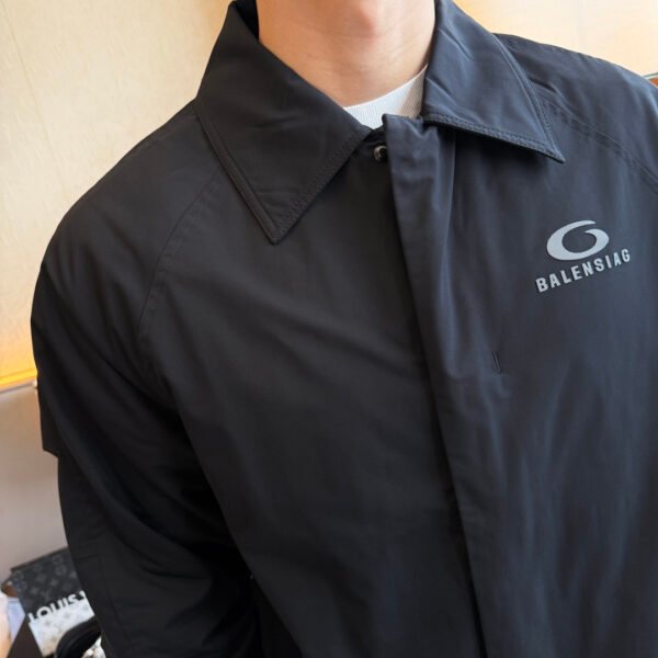 BLNCG Black Nylon Coach Jacket