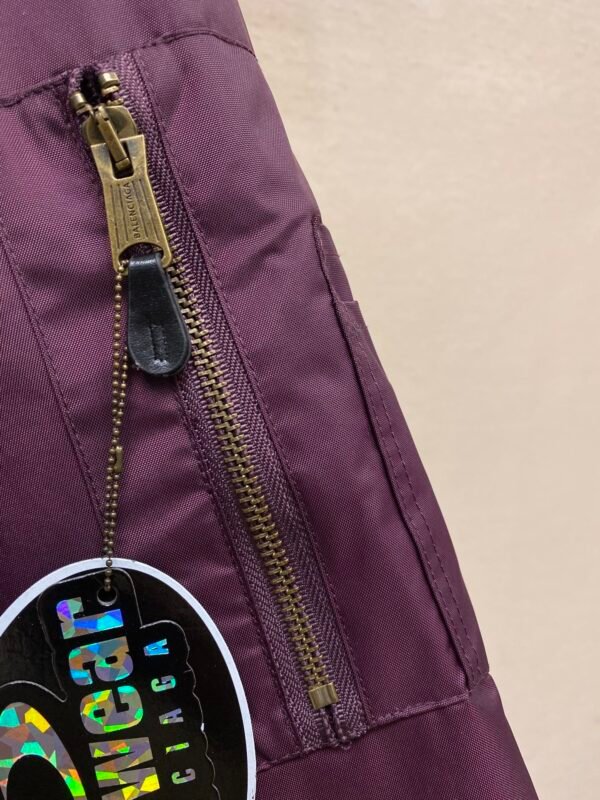 BLNCG Emblem Patch Bomber Jacket – Purple