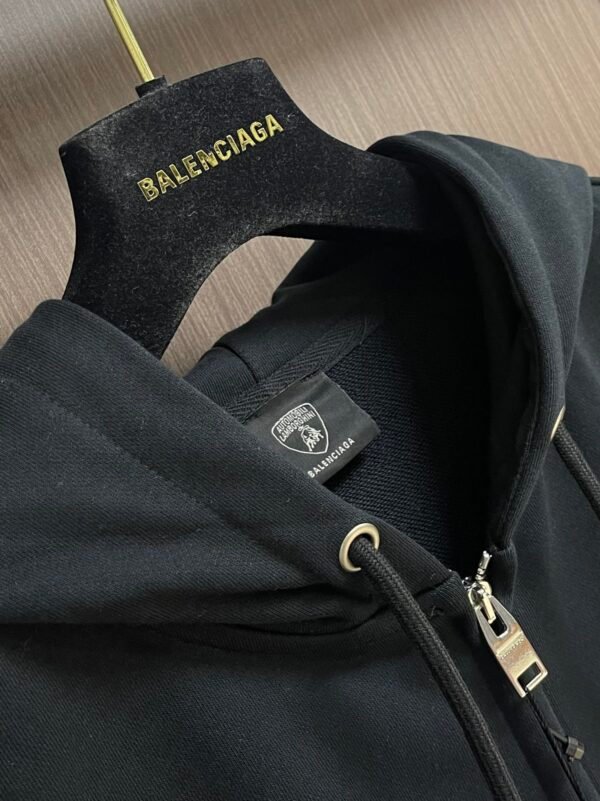 BLNCG Automotive Inspired Zip-Up Hoodie - Black