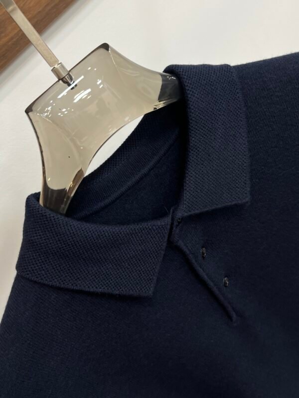 GCCI Logo Embroidered Polo Collar Jumper