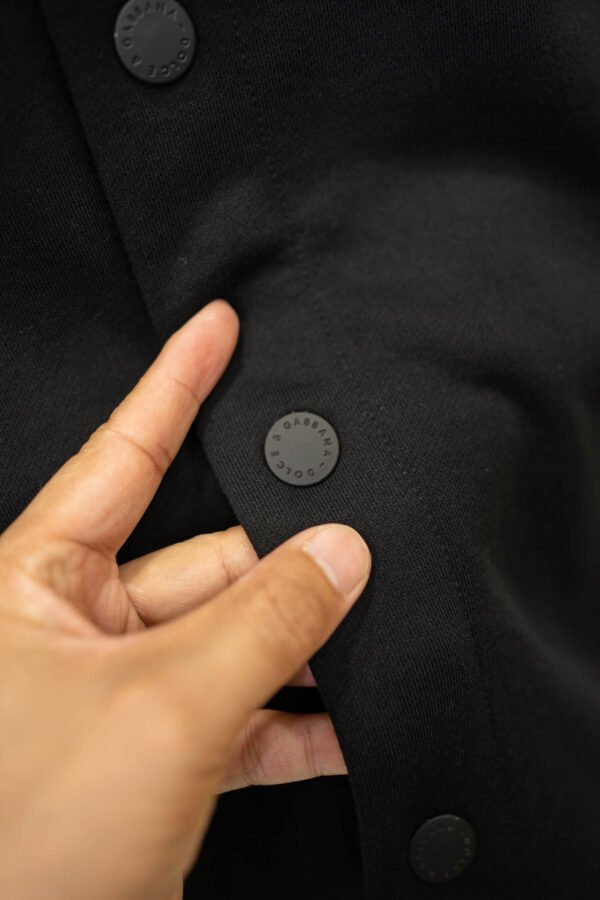 DG Hooded Button Jacket - Black