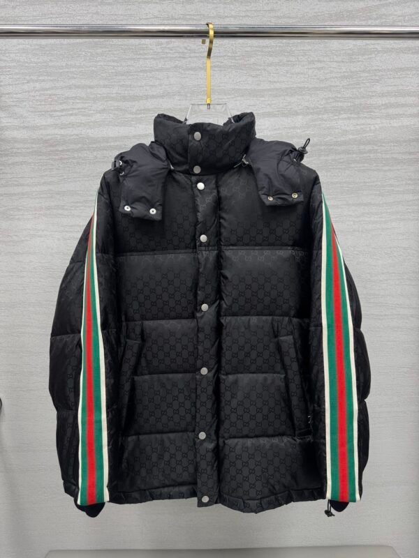 GCCI Hooded Padded Jacket - Black