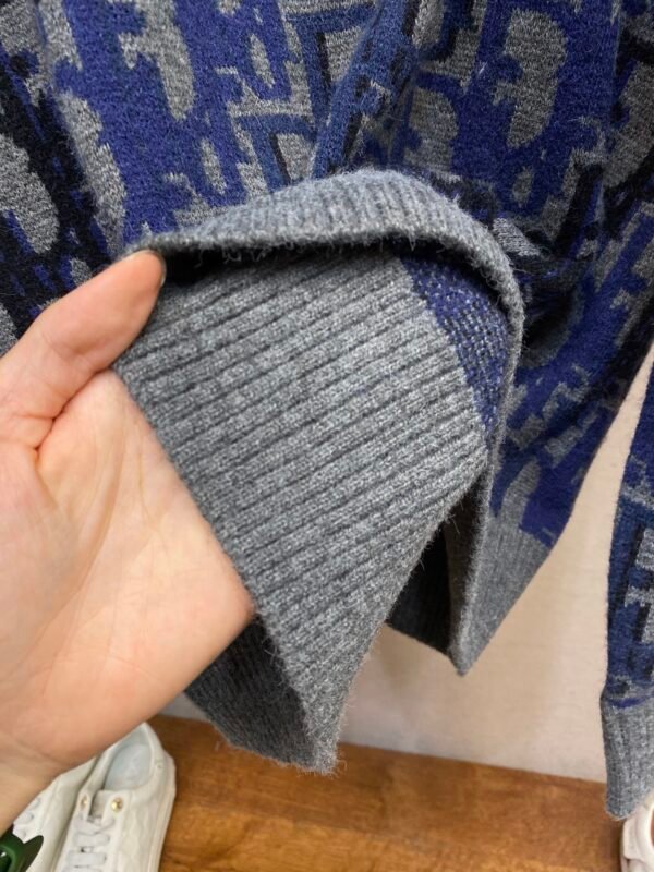 CD Knit Monogram Jumper – Grey & Navy