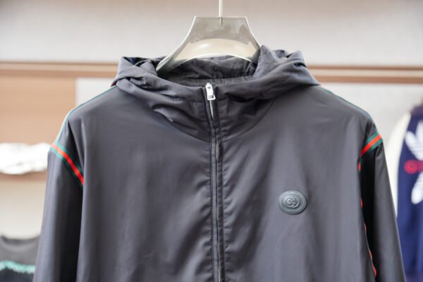 6517c899 GCCI Hooded Zip Jacket - Grey