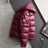MNCLR Hooded Puffer Jacket - Burgundy