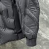 LVE Quilted Puffer Jacket with Structured Panel Design - Black