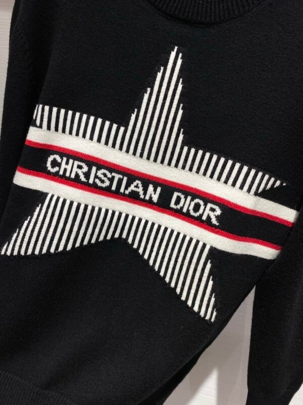 6819a9a4 CD Star Motif Crew Neck Jumper - Black