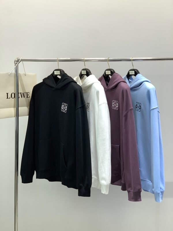 LWE Minimal Embroidered Logo Hoodie - Black